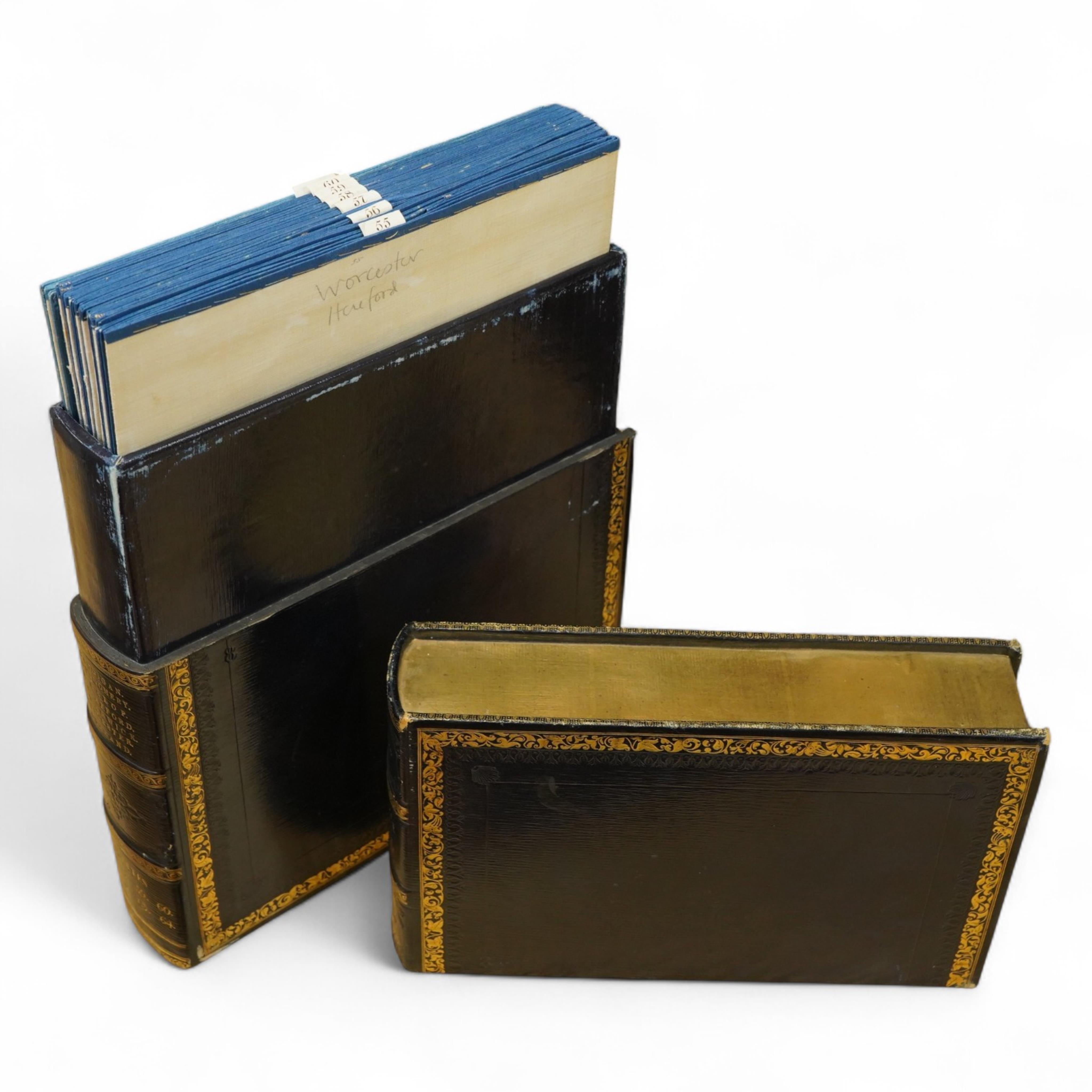 Ordnance Survey maps, comprising of a set of seven engraved maps mounted on linen and each edged with blue cotton, covering Cardigan, Montgomery, S. Salop, S. Stafford, N. Warwick, Leicester, and Rutland, sheet no.s; 55,